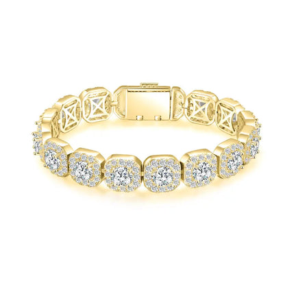 AURÉNE® Iced Squares Bracelet