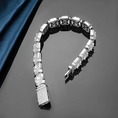 AURÉNE® Iced Squares Bracelet