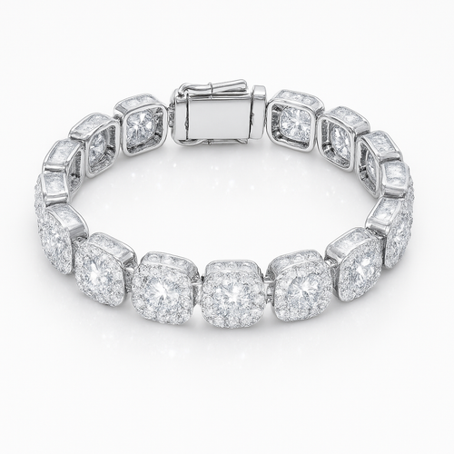 AURÉNE® Iced Squares Bracelet